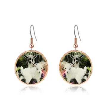 FAIRE - Copper Arts Fashion Earrings Handmade Copper Baby Goat Earrings